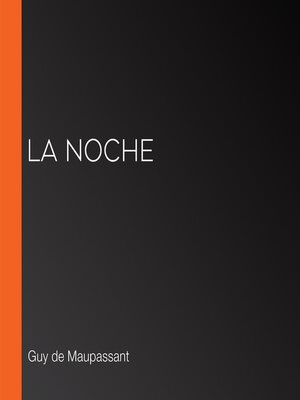 cover image of La noche